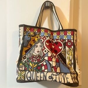 Pre loved Brighton Queen of Hearts Tote Bag